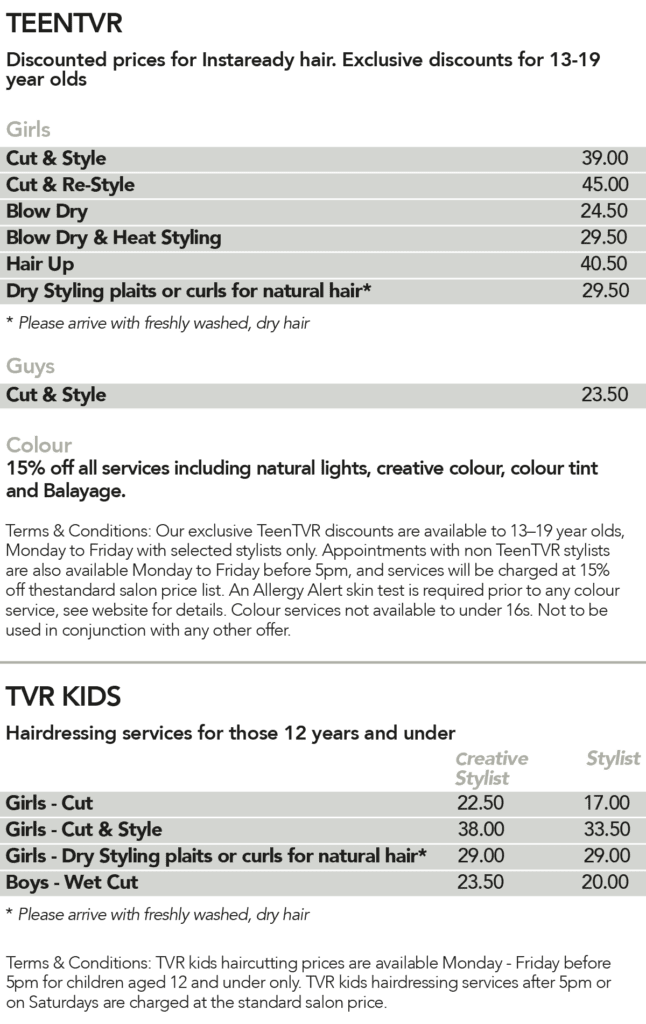 Cutting & Styling - The Vanilla Room